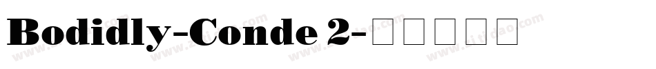 Bodidly-Conde 2字体转换